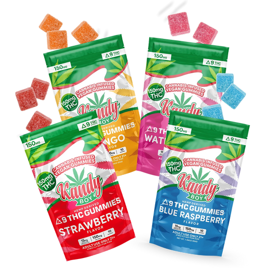 Delta 9 Vegan Gummies Variety Bundle | 4-Pack Bundle | 600mg