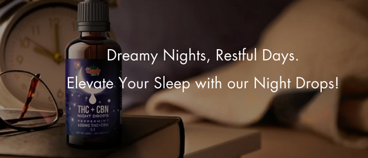 THC + CBN 1:1 Night Drops Sleep Tincture: (300MG THC/300MG CBN) 2 Ounce 2 Month Supply 60 Servings