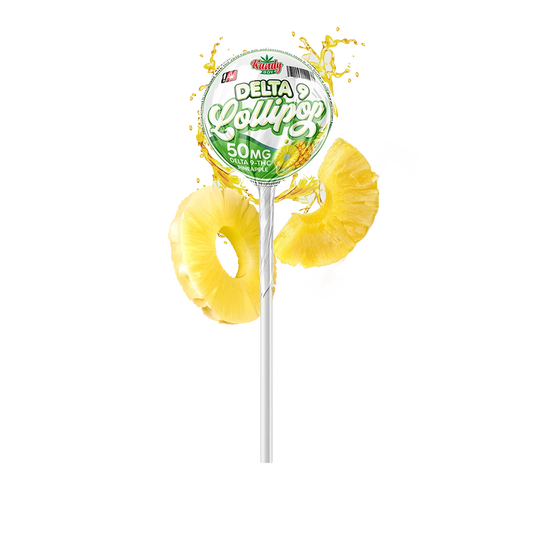 Delta 9 THC Lollipops | 50mg | Pineapple