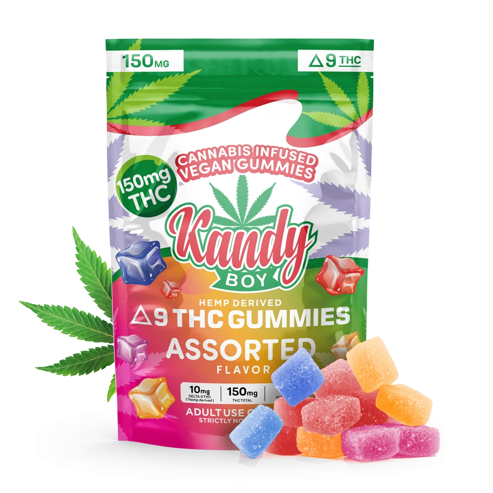 Vegan THC Gummies | Assorted Flavor | Delta 9 | 10-Count | 150mg