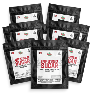 THC Infused Sugar 10-Pack Travel Bundle (300mg)