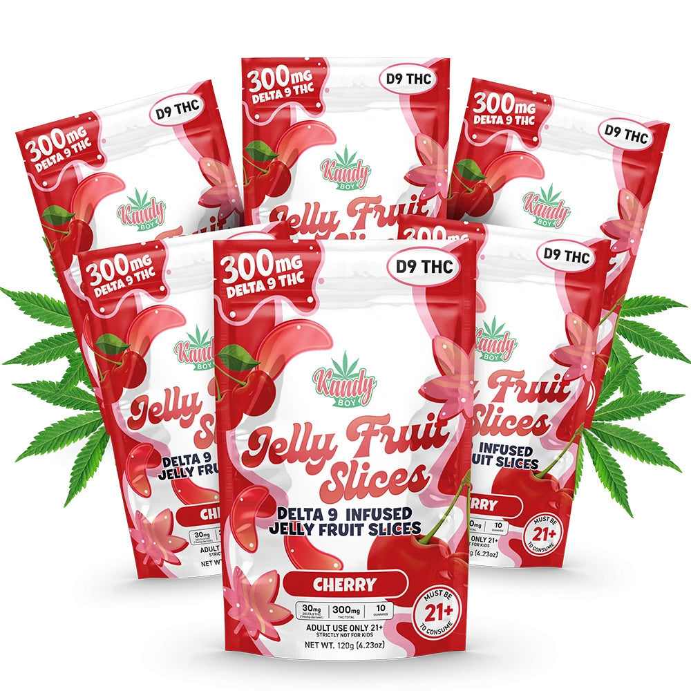 Cherry Delta 9 Jelly Fruit Slices| 6-Pack Bundle | 1,800mg