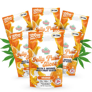 Orange Delta 9 Jelly Fruit Slices| 6-Pack Bundle | 1,800mg