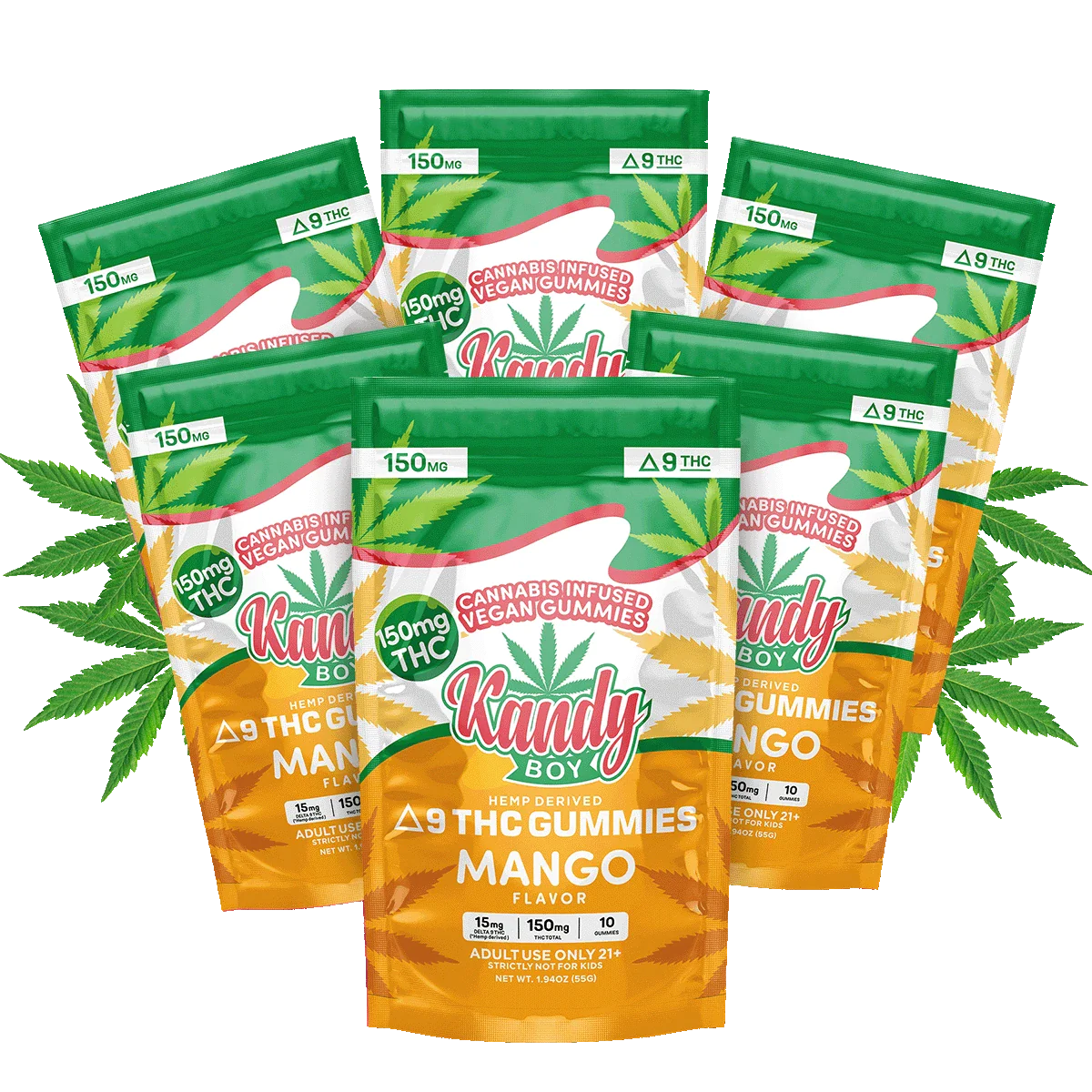 Mango Delta 9 Gummies | 6-Pack Bundle | 900mg