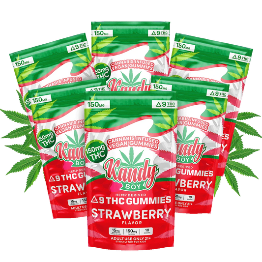 Strawberry Delta 9 Gummies | 6-Pack Bundle | 900mg