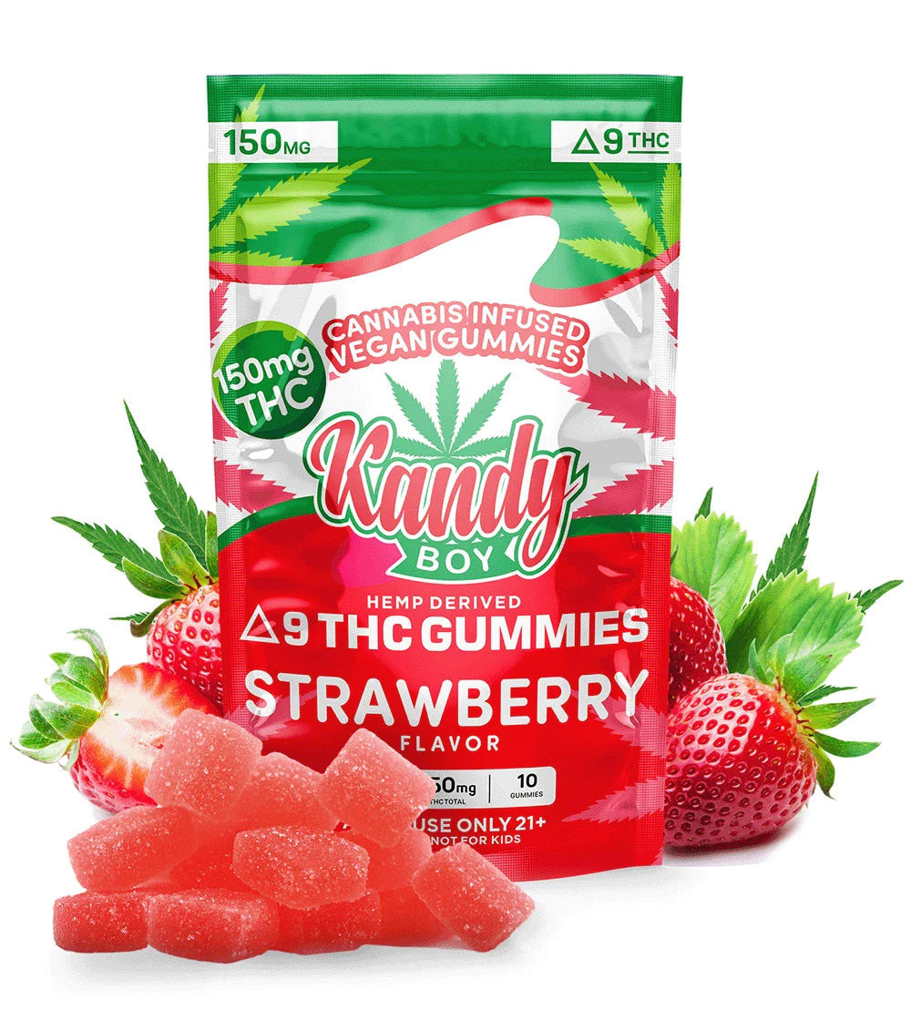 Strawberry Delta 9 THC Gummies | 10-Count | 150mg